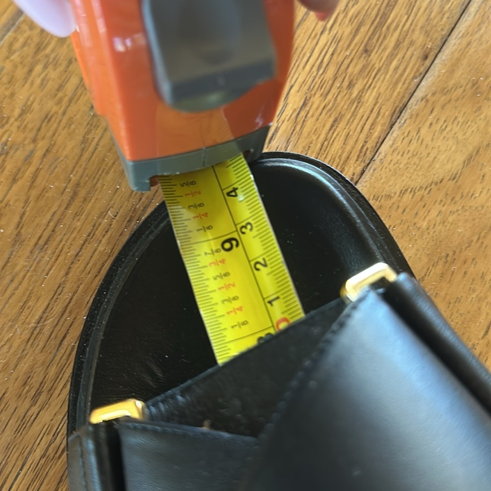 Auth. Marni black leather Fussbett sandal - Picture 7 of 7